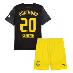 Dětské fotbalový komplet Borussia Dortmund Marcel Sabitzer #20 Venkovní košile 2024-25 Krátkým Rukávem